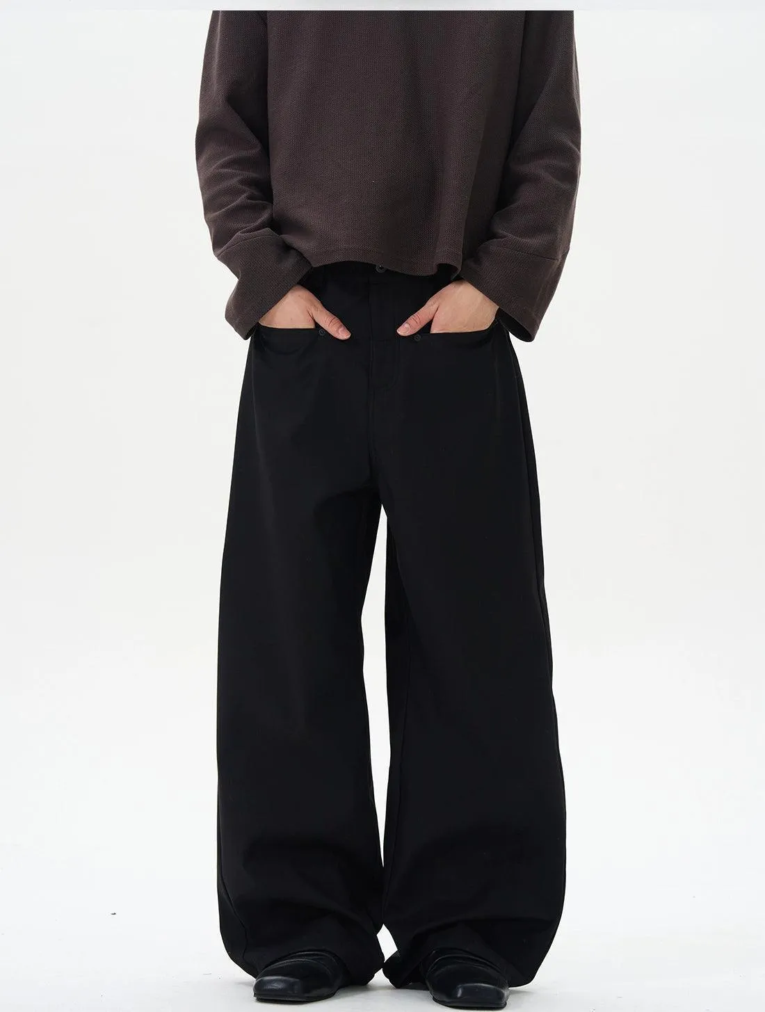 Drapey High Waist Trousers