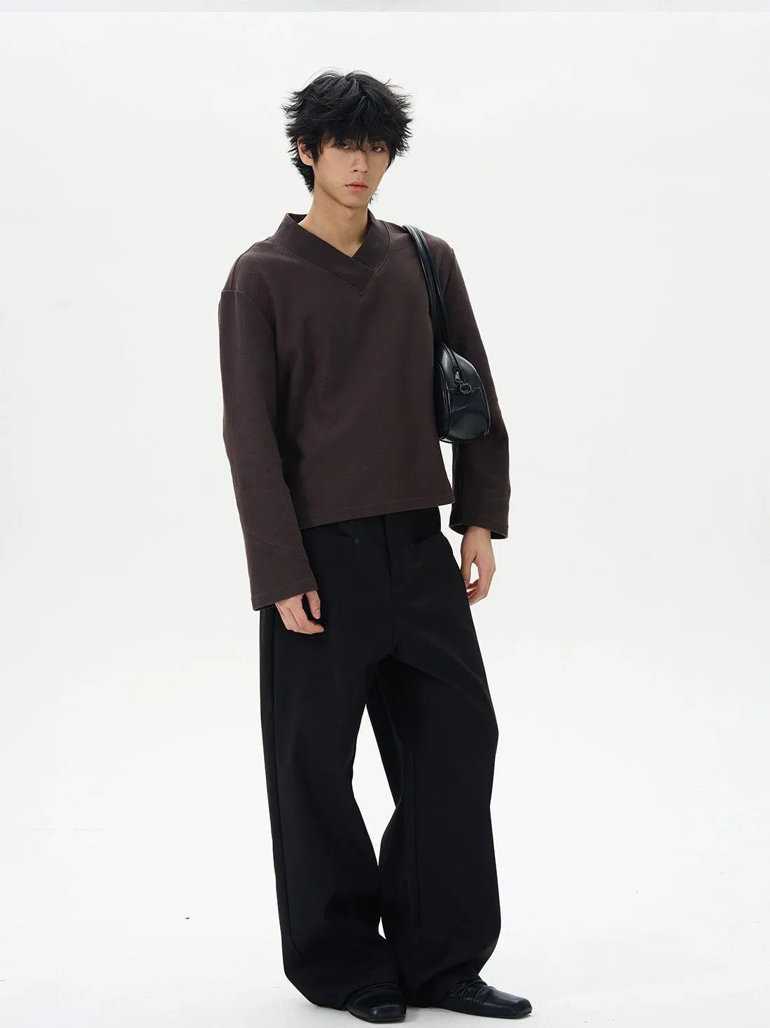 Drapey High Waist Trousers