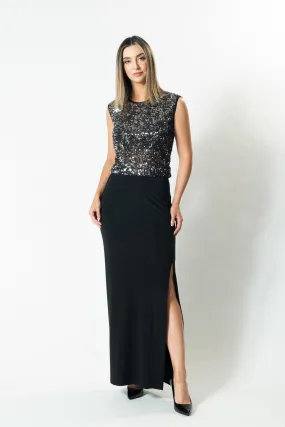 ELECTRA Side Split Maxi Skirt