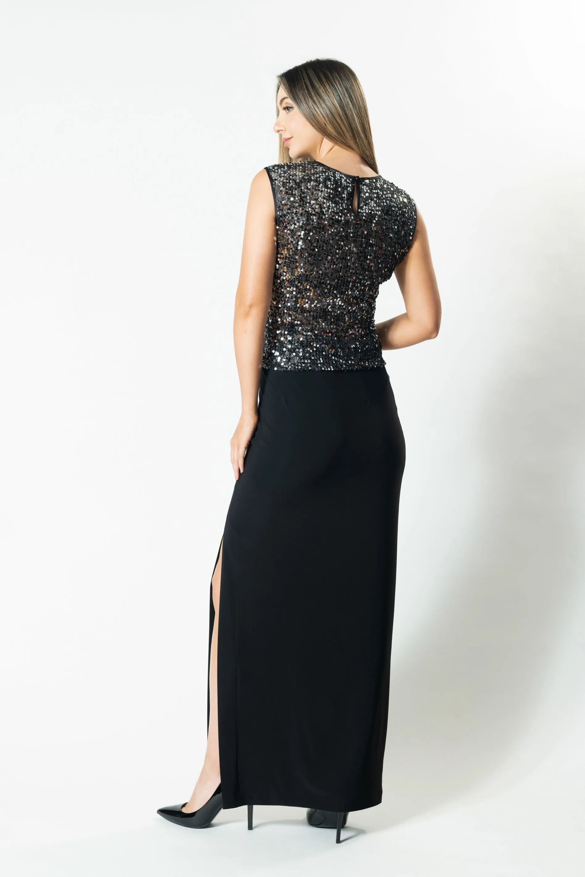 ELECTRA Side Split Maxi Skirt
