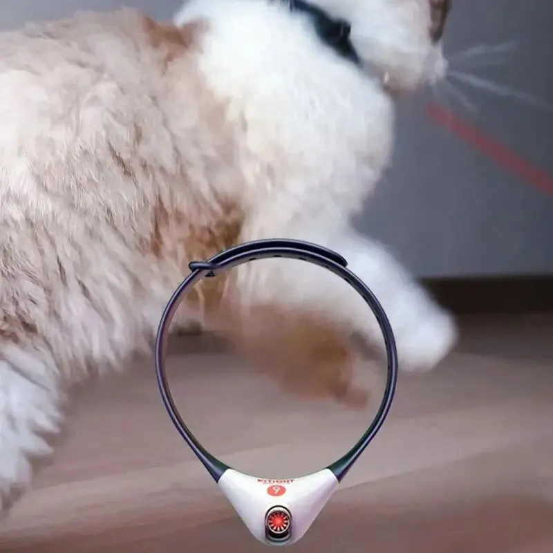 Electric Cat Collar - Smart Toy LED Lights Cat Toy Soft Electric Smart Collar Pet Exercise Toy For Small Mediums Pets Cats