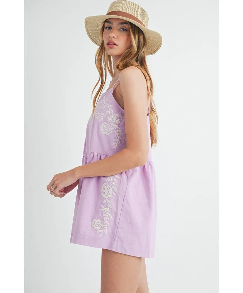 Ellie Embroidered Romper