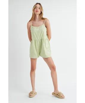 Ellie Embroidered Romper