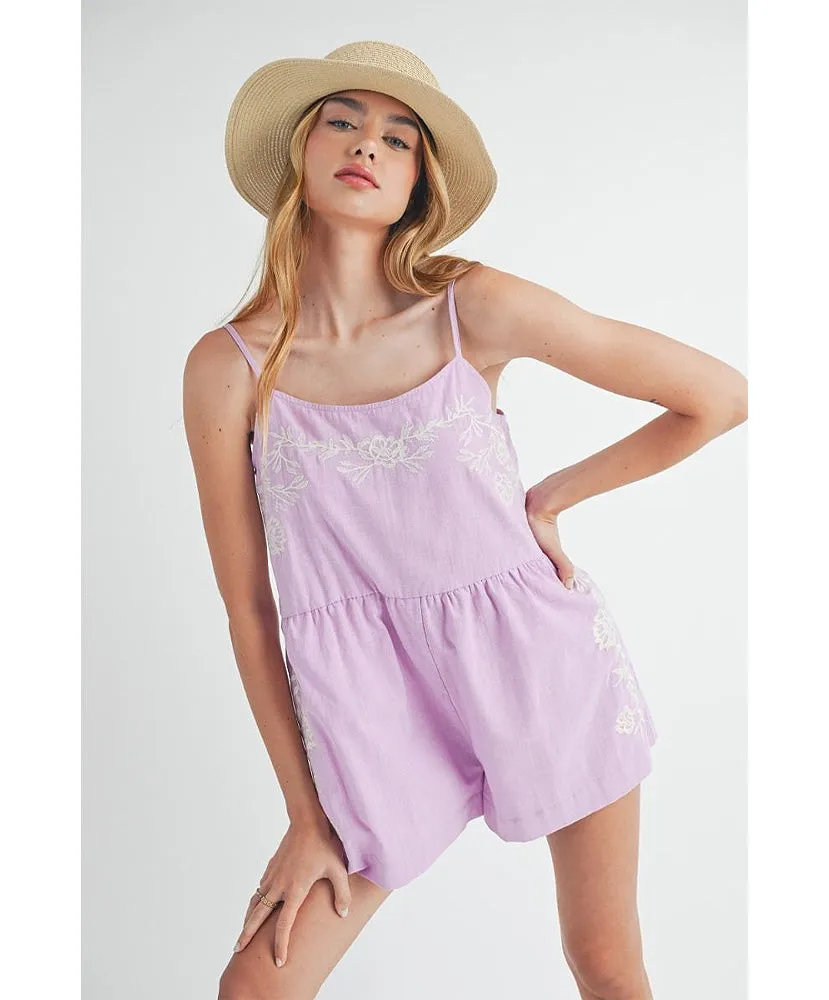 Ellie Embroidered Romper