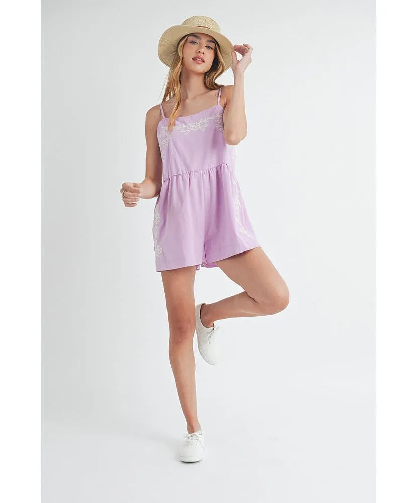 Ellie Embroidered Romper