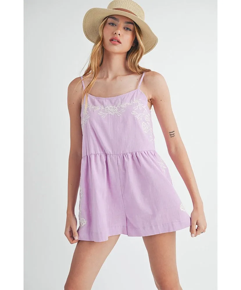 Ellie Embroidered Romper