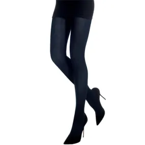 Emilio Cavallini Micro Ribbed Viscose Tights Black