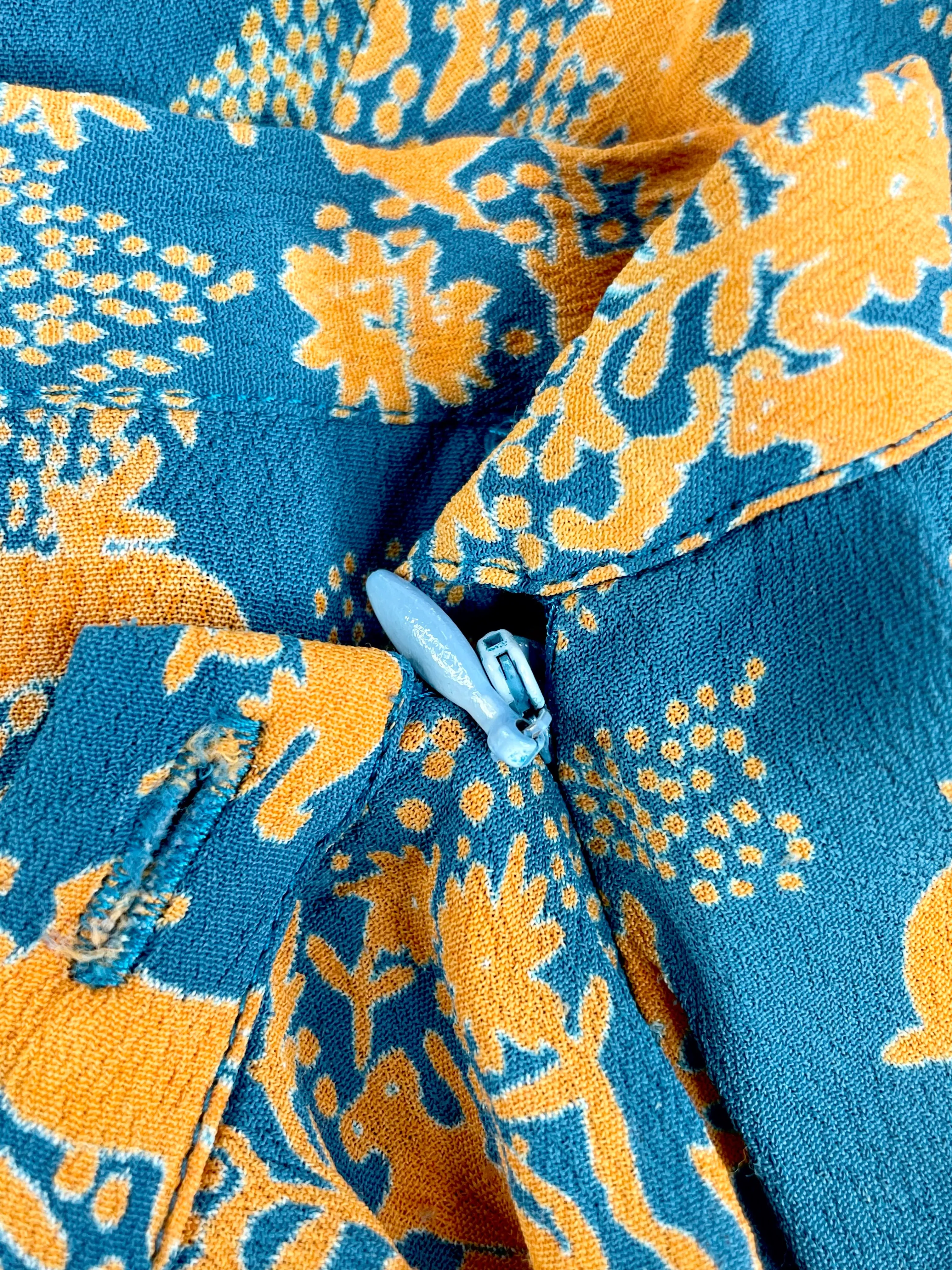 EP by Easton Pearson Teal & Orange Print Midi Skirt - AU8