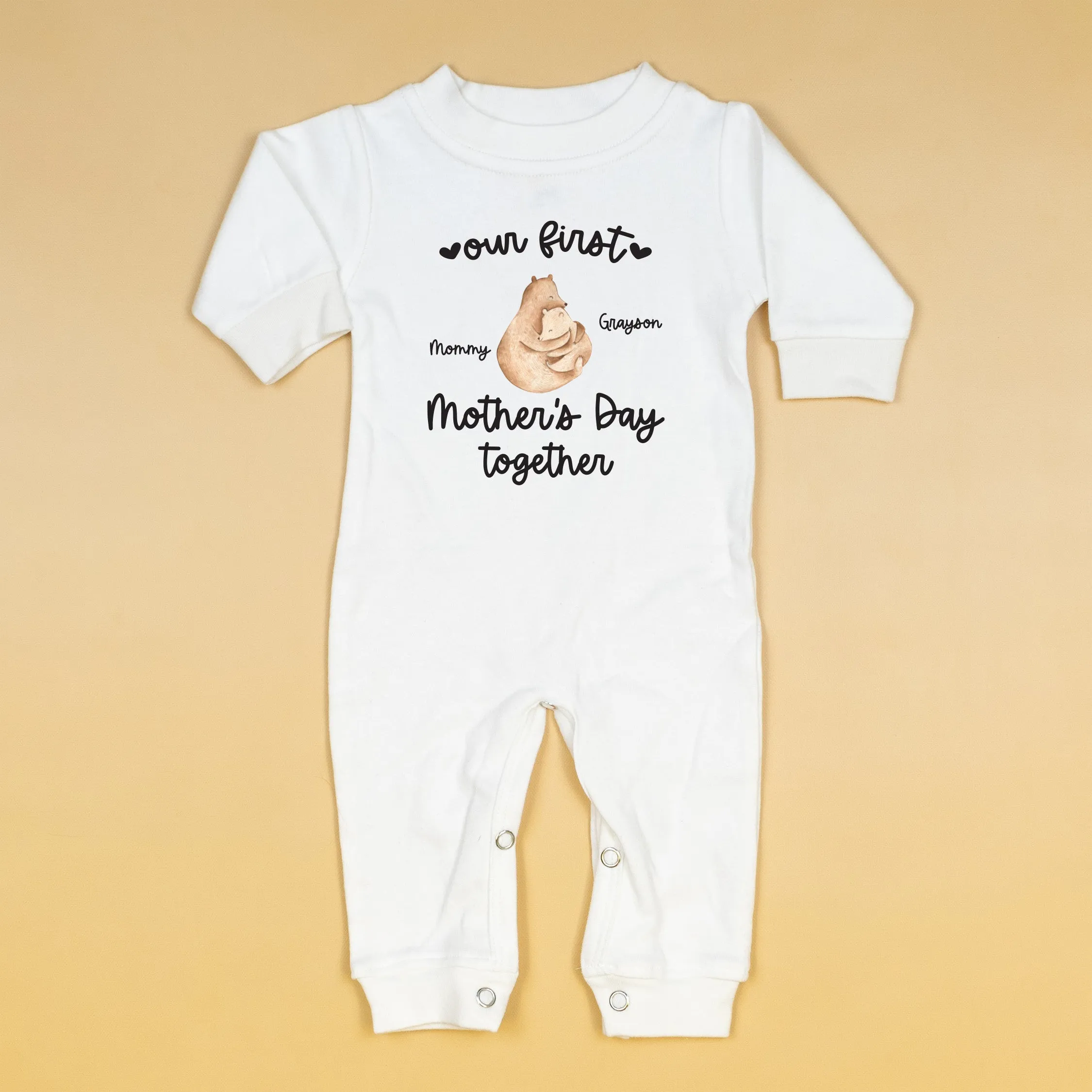 First Mother's Day Personalized | White Long Romper