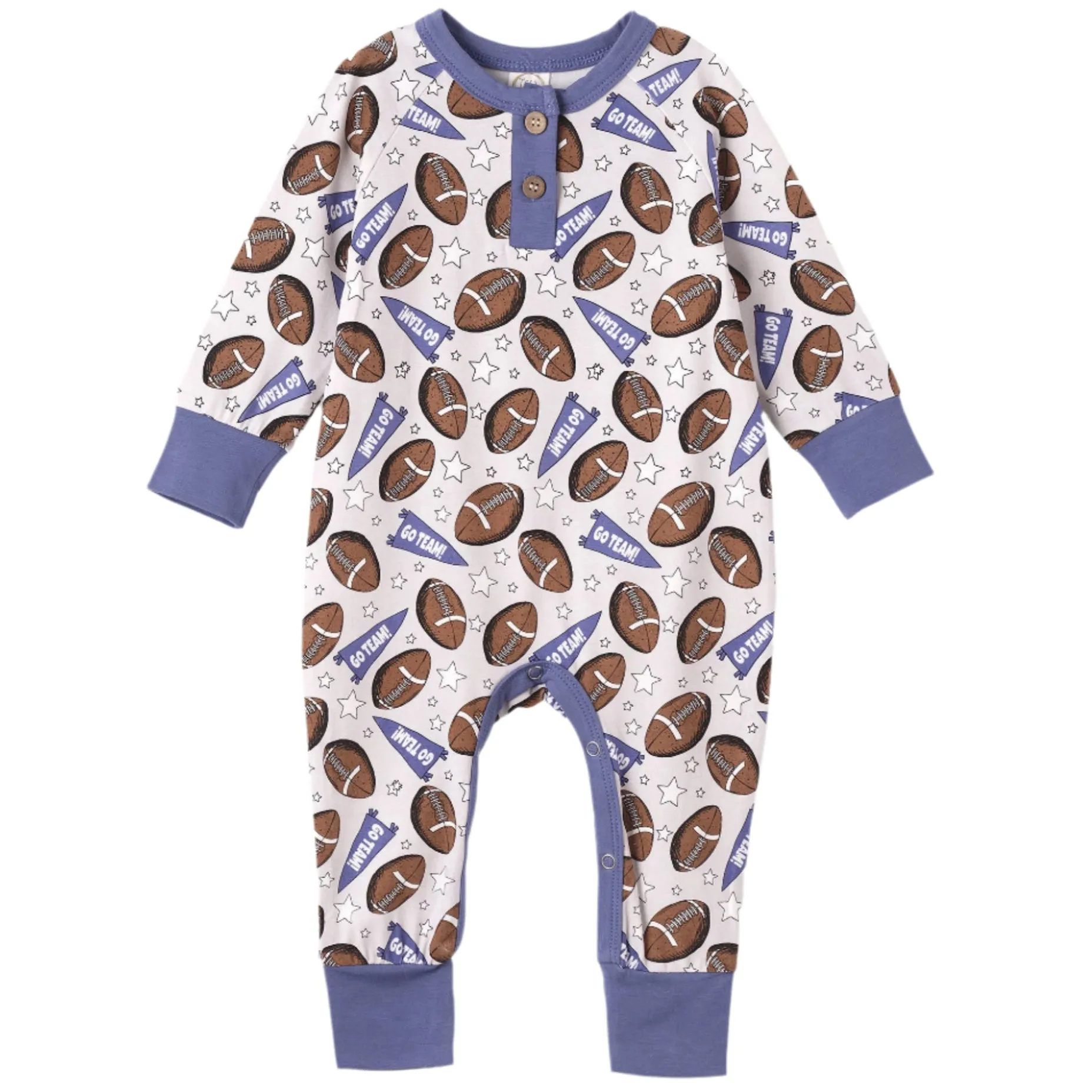 Football Boy's Bamboo Romper
