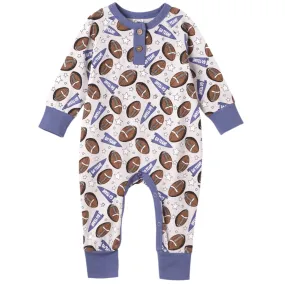 Football Boy's Bamboo Romper