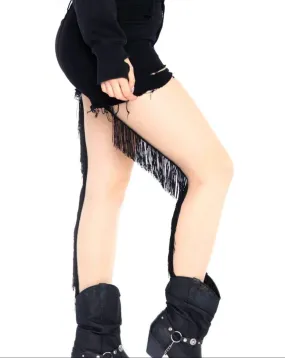 Fringe Seamed Stockings