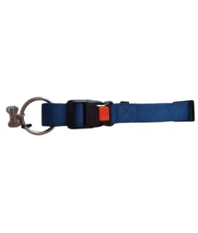 GimDog Adjustable Dog Nylon Collar Blue 1.5 x 32 cm