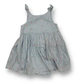 Girls H&M Size 4 Light Blue Built-In Bloomers Romper Dress