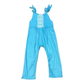 Girls Kryssi Kouture Size 4/5 Aqua Blue Boutique Romper