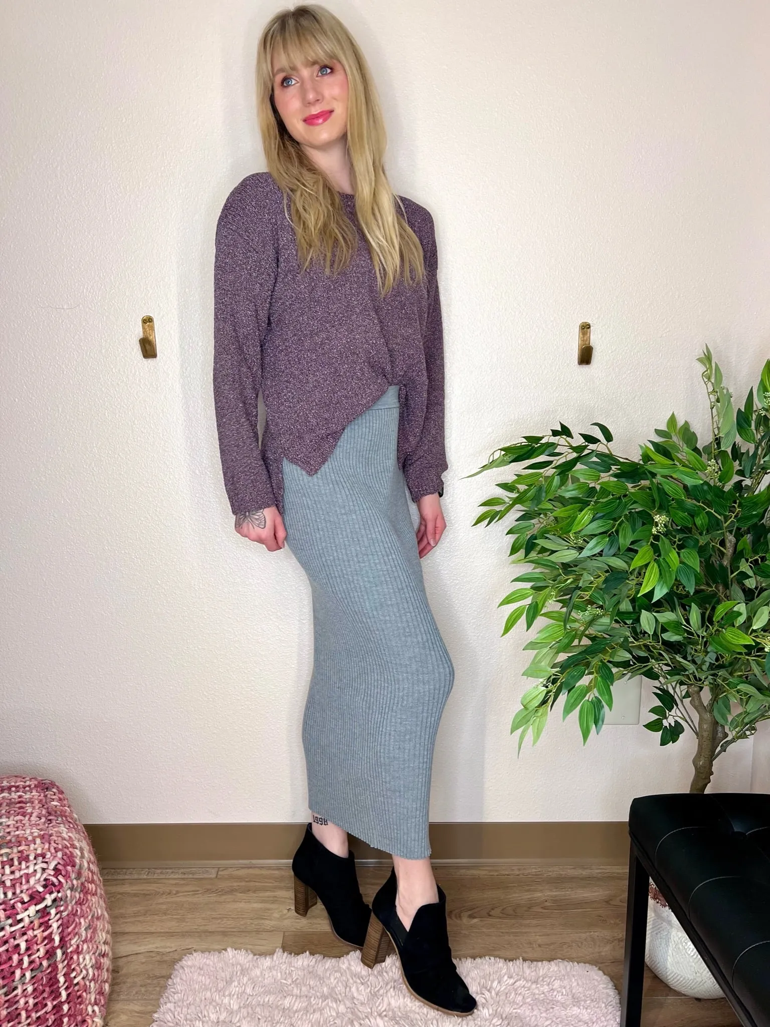Granite Sweater Skirt