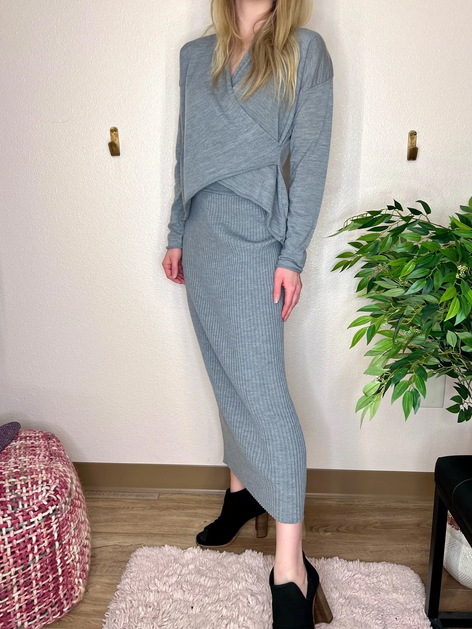 Granite Sweater Skirt