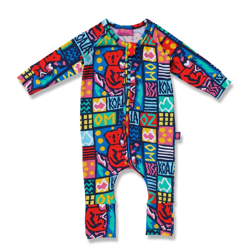 Halcyon Nights: Long Sleeve Romper Koala Oz