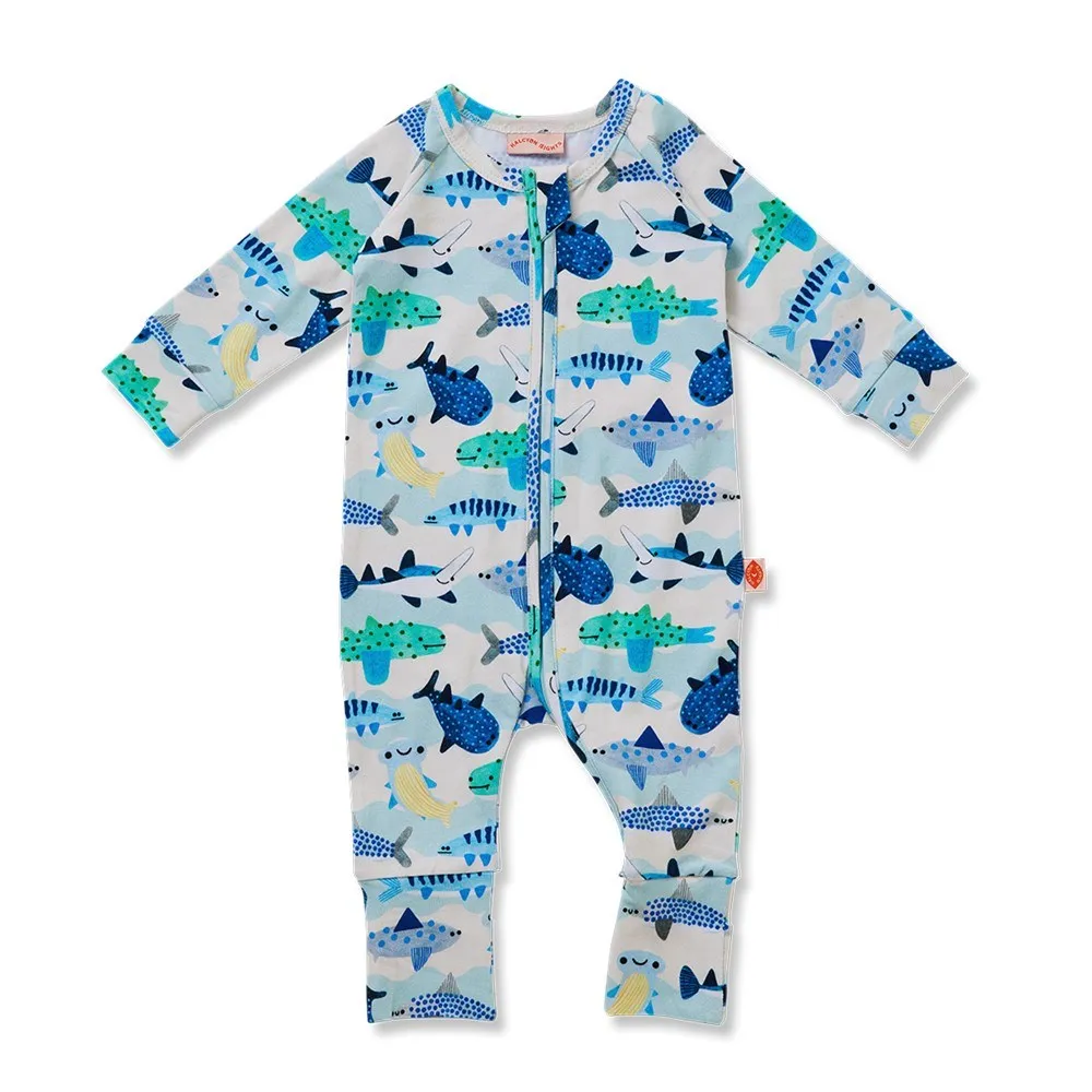 Halcyon Nights: Long Sleeve Zip Suit Fintastic