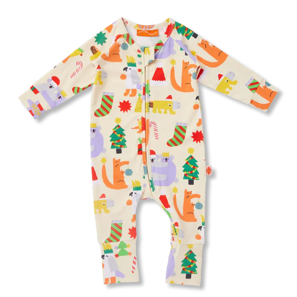 Halcyon Nights Long Sleeve Zip Suit Tinsel Tails
