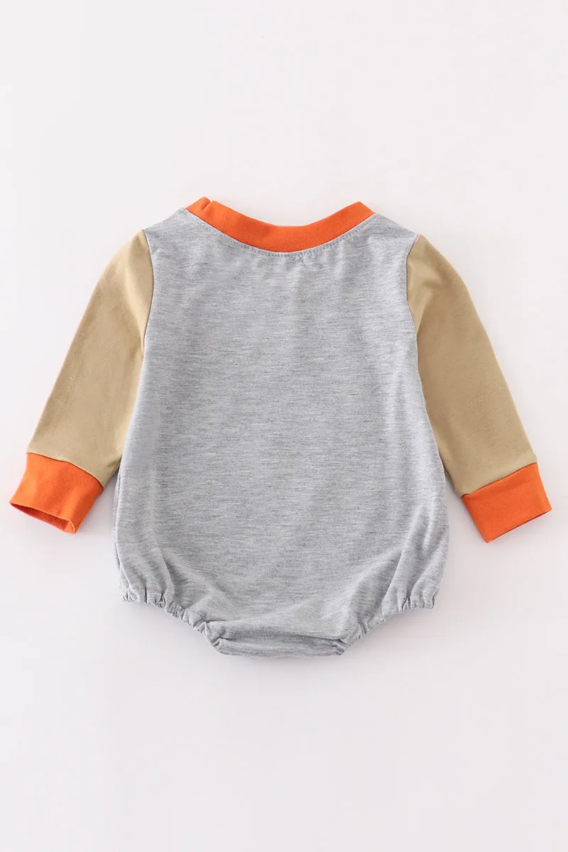 Halloween Pumpkin Boy Romper