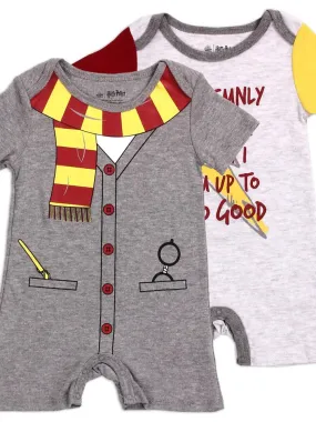Harry Potter Boys Infant 2-Pack Rompers