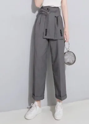 High Waist Lace Up Pants- Ready to ship