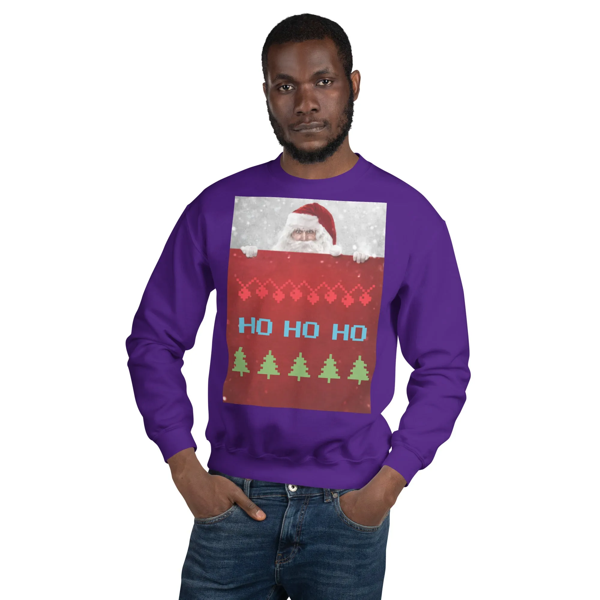 HO HO HO Christmas Sweatshirt (Glamourange Christmas Sweatshirt Men)
