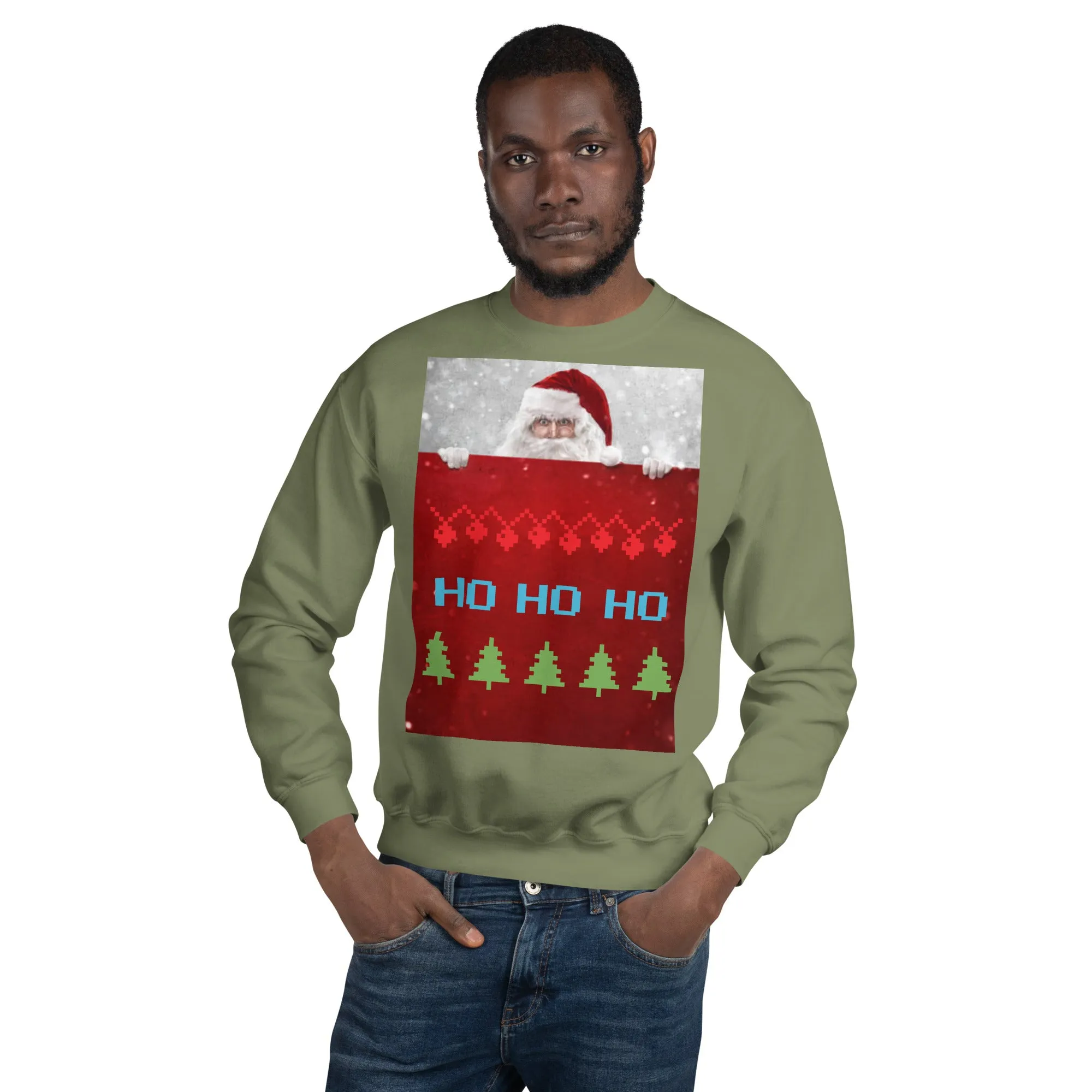 HO HO HO Christmas Sweatshirt (Glamourange Christmas Sweatshirt Men)