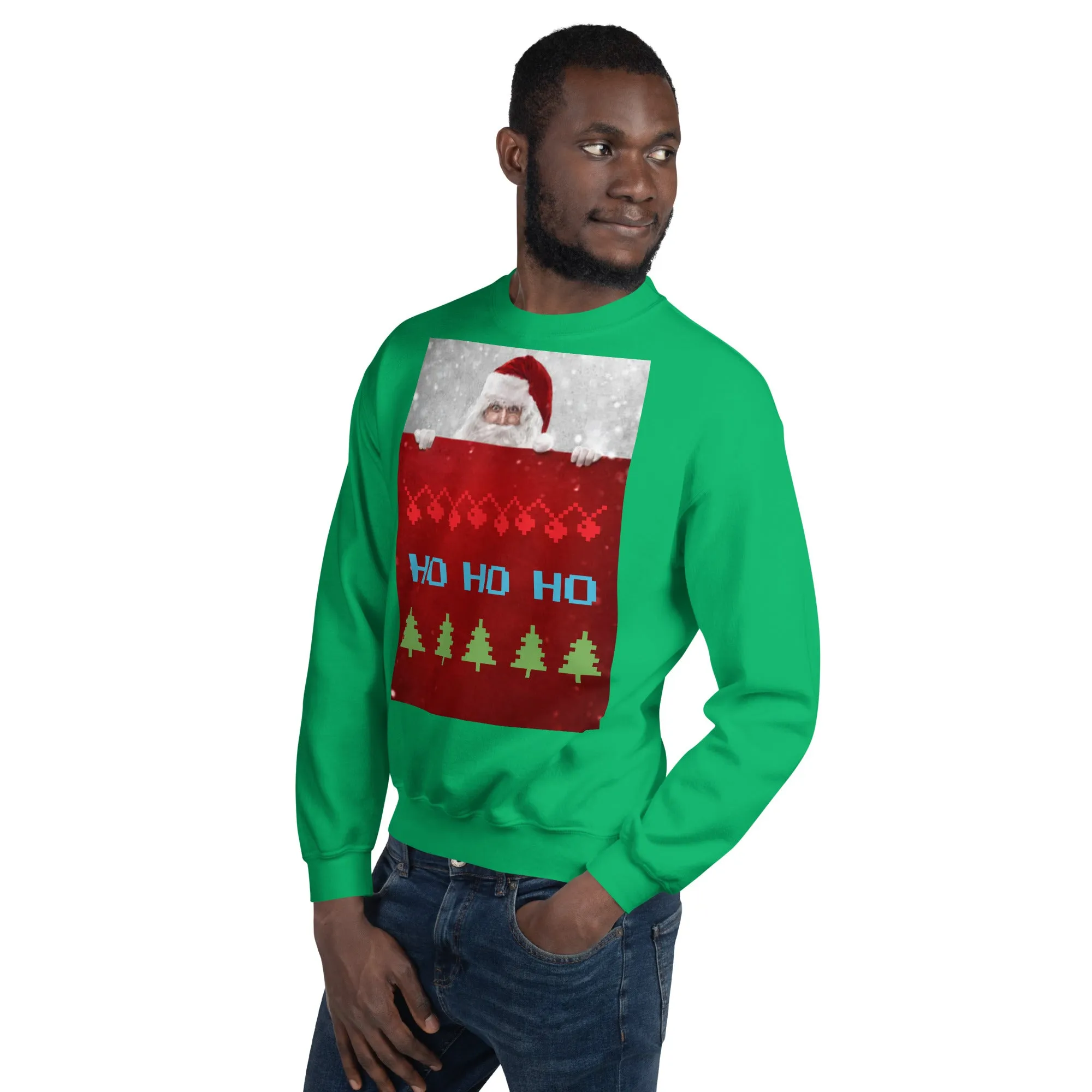 HO HO HO Christmas Sweatshirt (Glamourange Christmas Sweatshirt Men)