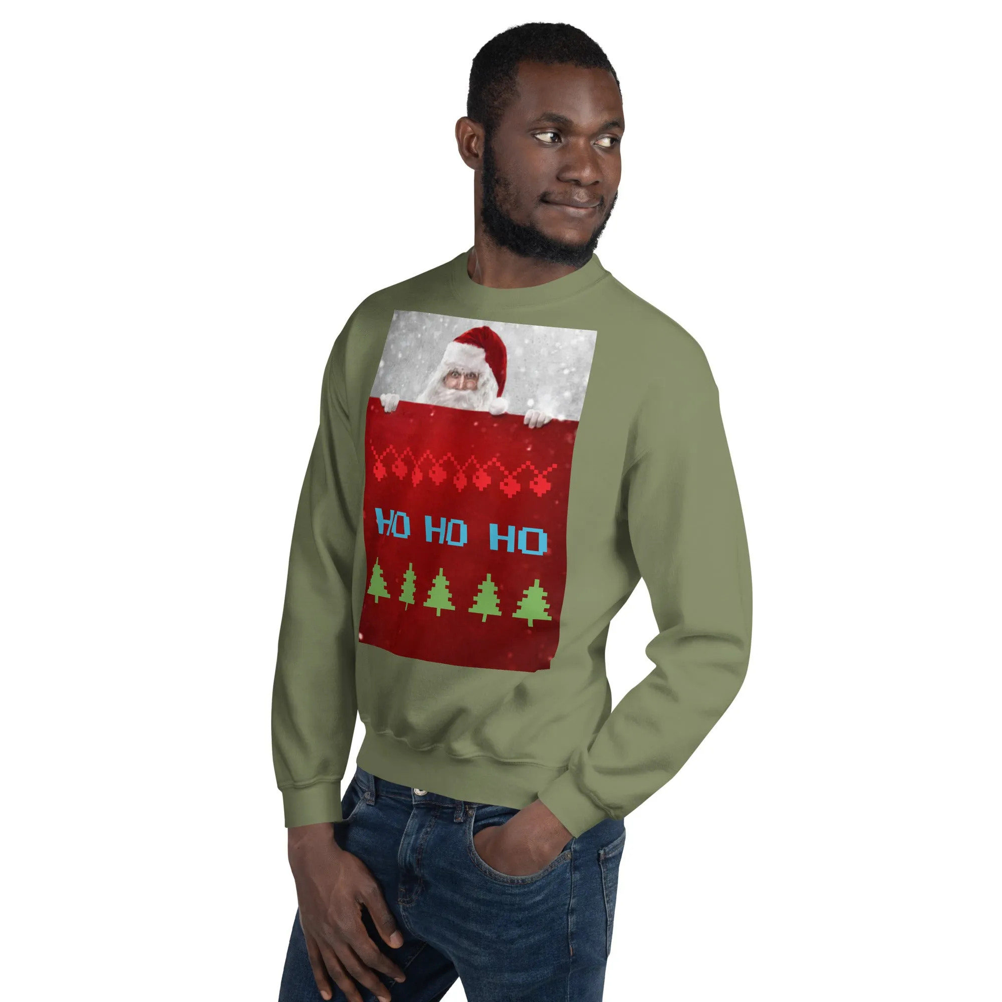 HO HO HO Christmas Sweatshirt (Glamourange Christmas Sweatshirt Men)