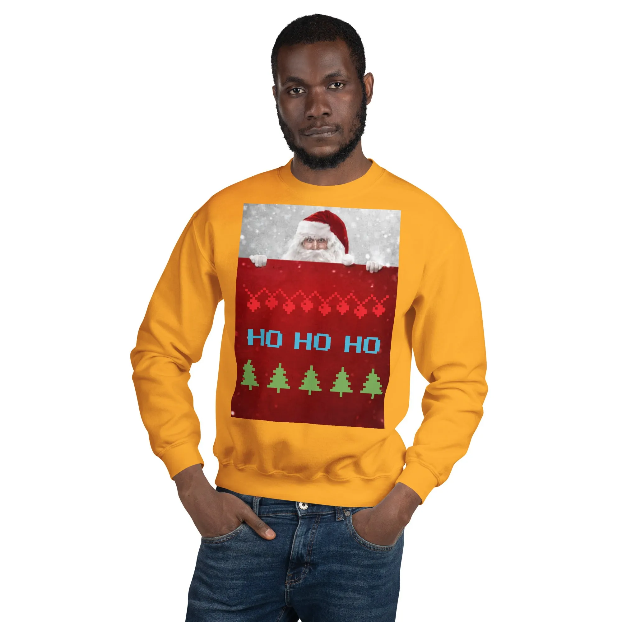 HO HO HO Christmas Sweatshirt (Glamourange Christmas Sweatshirt Men)