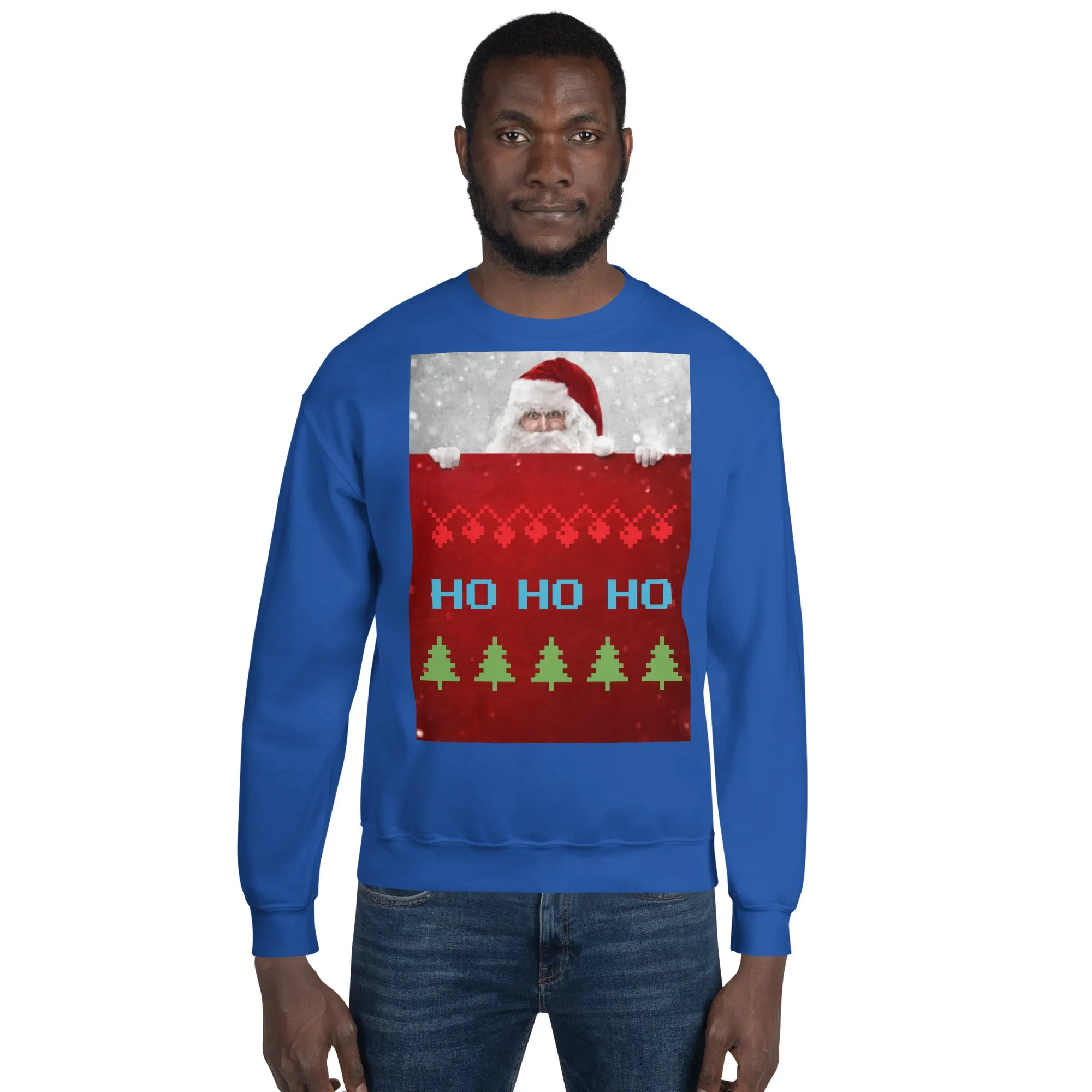 HO HO HO Christmas Sweatshirt (Glamourange Christmas Sweatshirt Men)