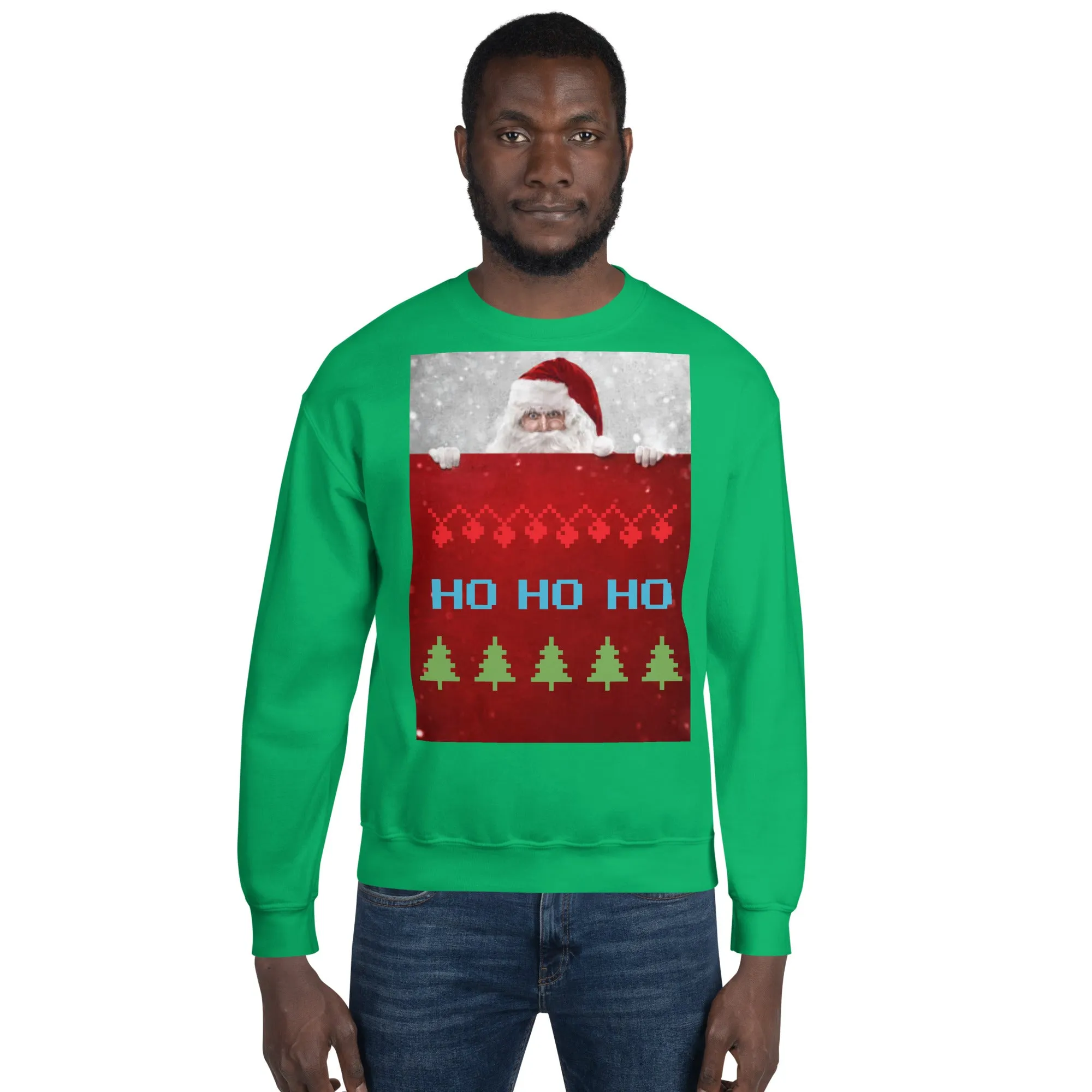 HO HO HO Christmas Sweatshirt (Glamourange Christmas Sweatshirt Men)