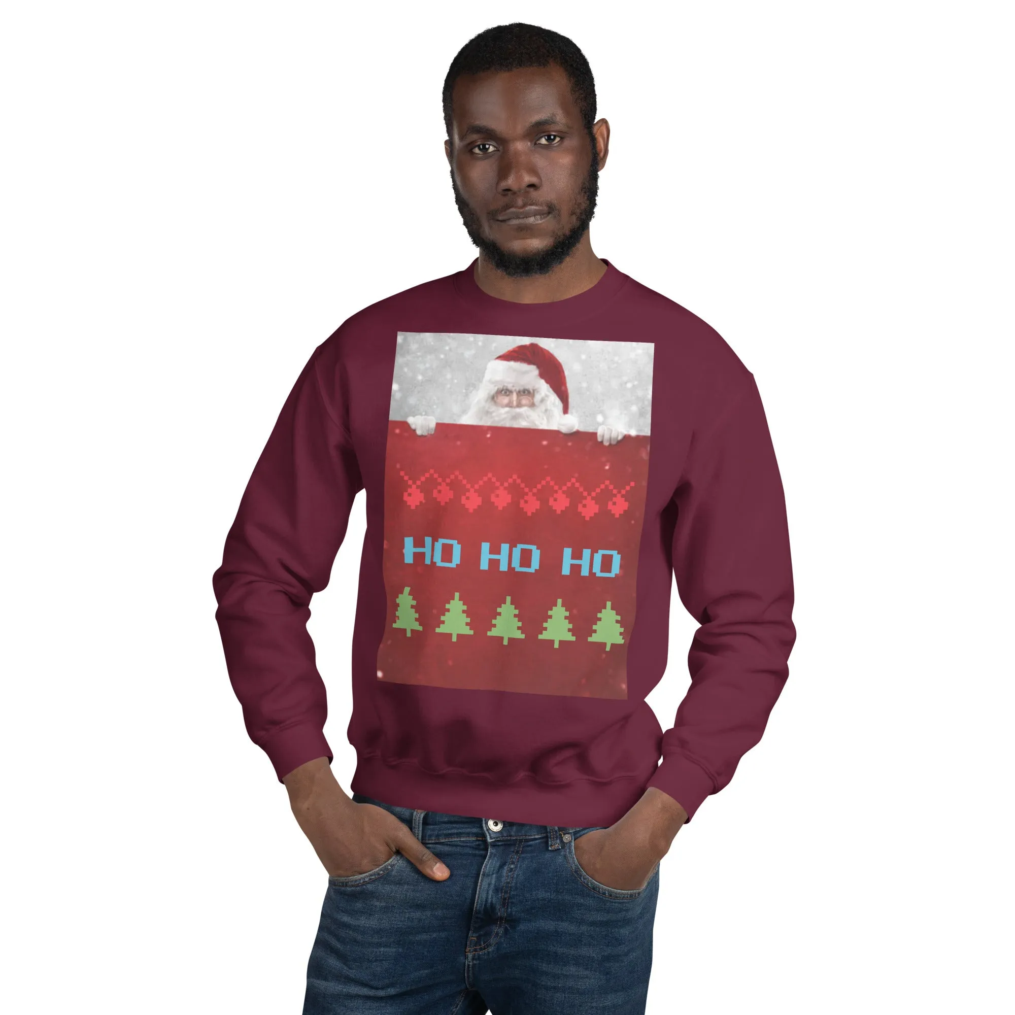 HO HO HO Christmas Sweatshirt (Glamourange Christmas Sweatshirt Men)