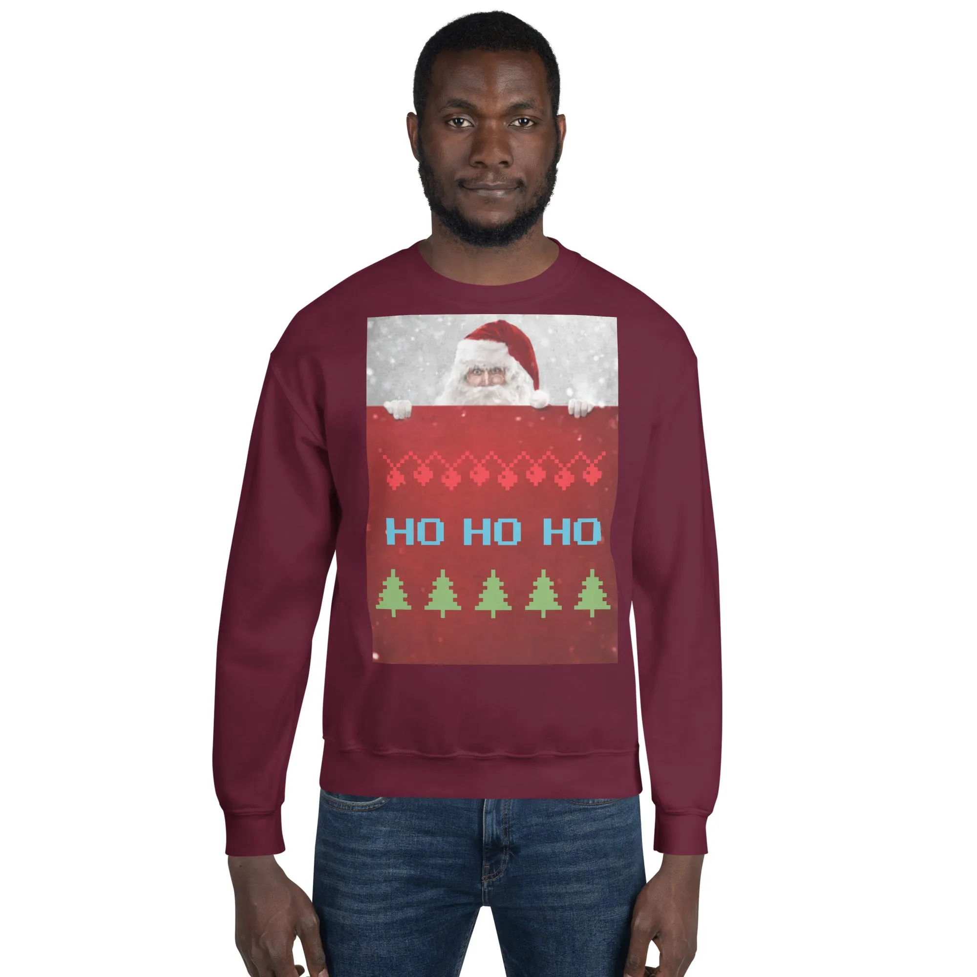 HO HO HO Christmas Sweatshirt (Glamourange Christmas Sweatshirt Men)