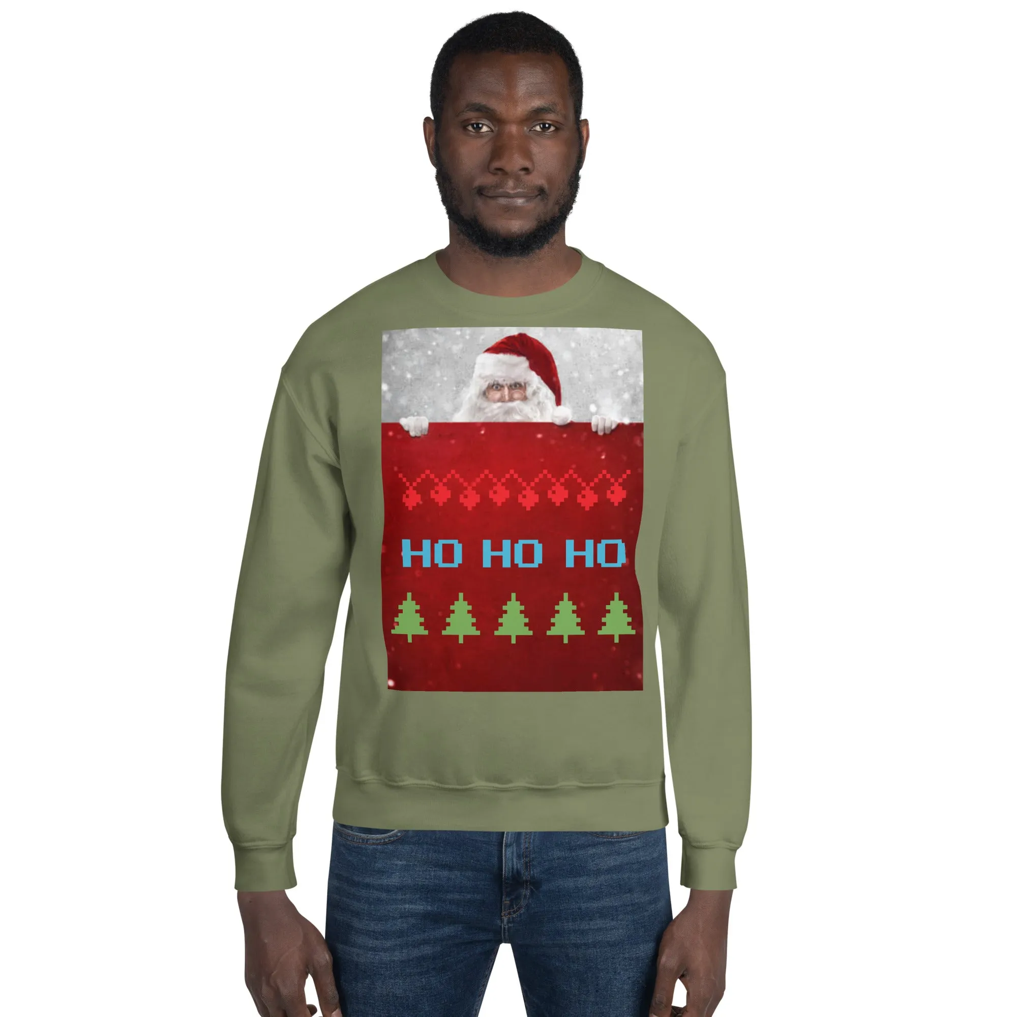 HO HO HO Christmas Sweatshirt (Glamourange Christmas Sweatshirt Men)