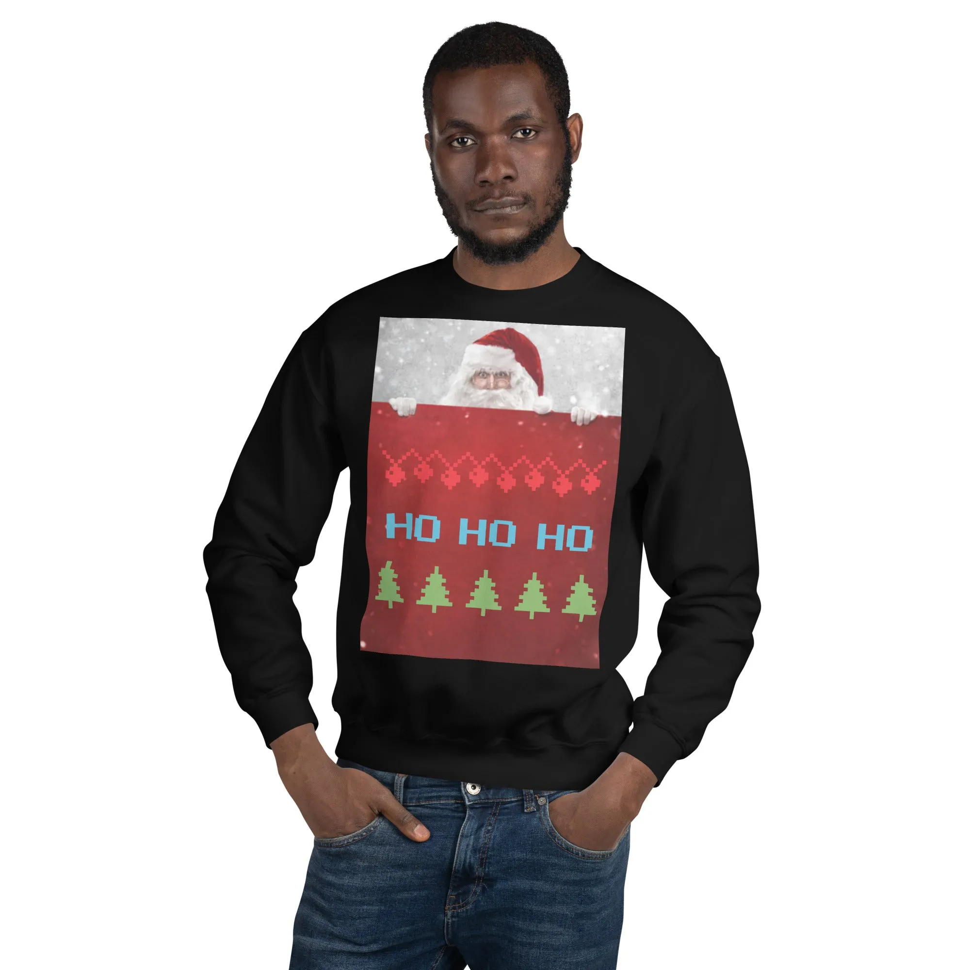 HO HO HO Christmas Sweatshirt (Glamourange Christmas Sweatshirt Men)