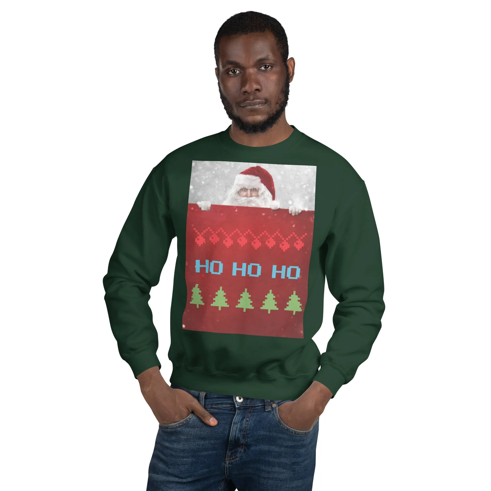 HO HO HO Christmas Sweatshirt (Glamourange Christmas Sweatshirt Men)