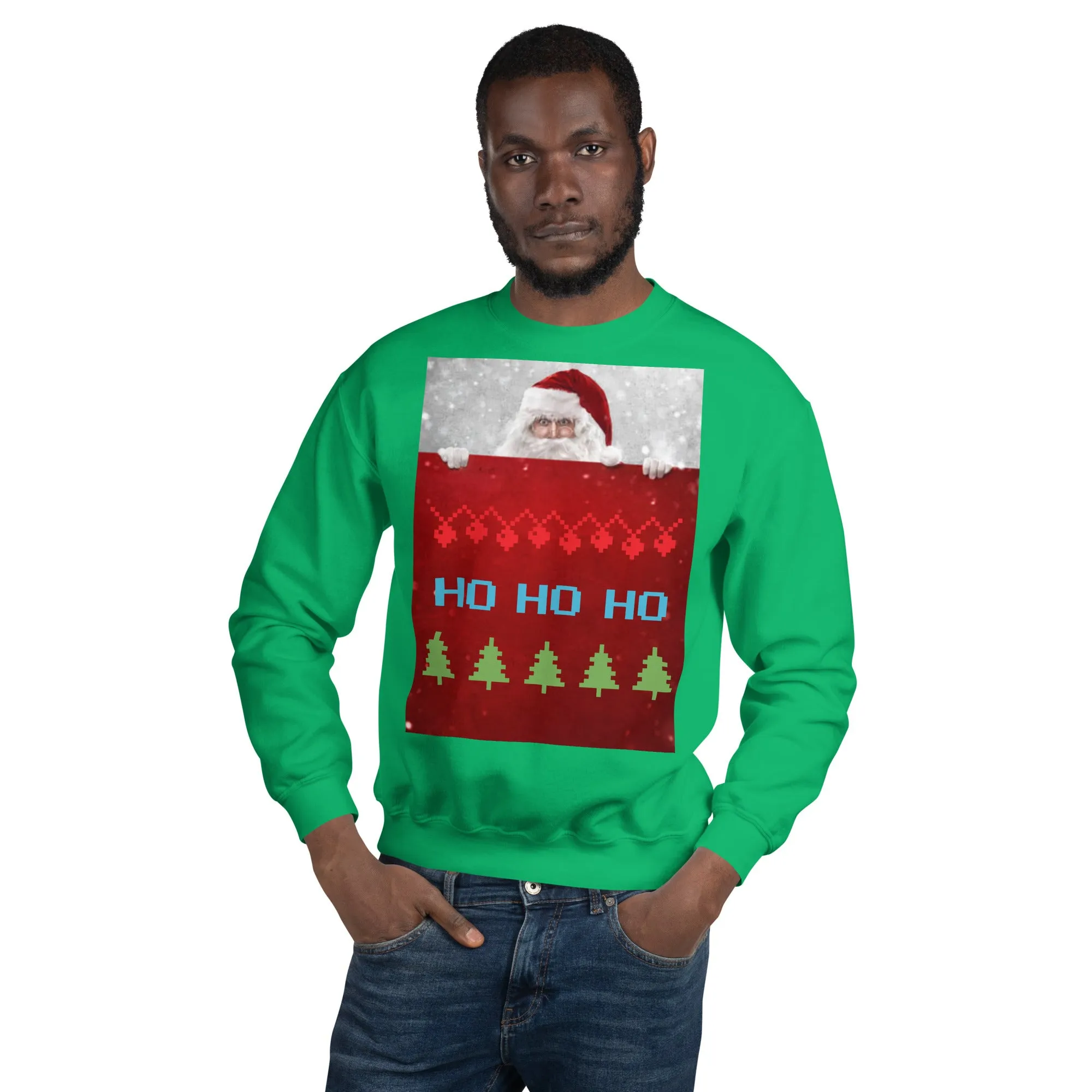 HO HO HO Christmas Sweatshirt (Glamourange Christmas Sweatshirt Men)