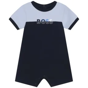 HUGO BOSS - Colour Block Romper - Navy