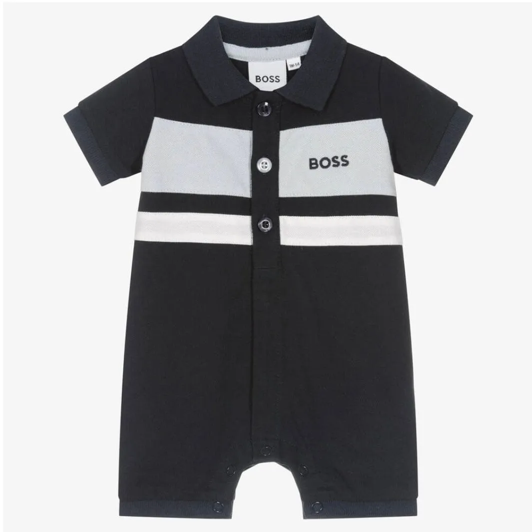 HUGO BOSS - Polo Romper - Navy