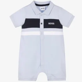 HUGO BOSS - Polo Romper - Pale Blue