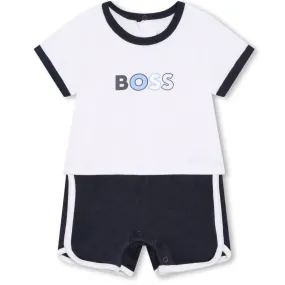 HUGO BOSS - Towelling Romper - Navy