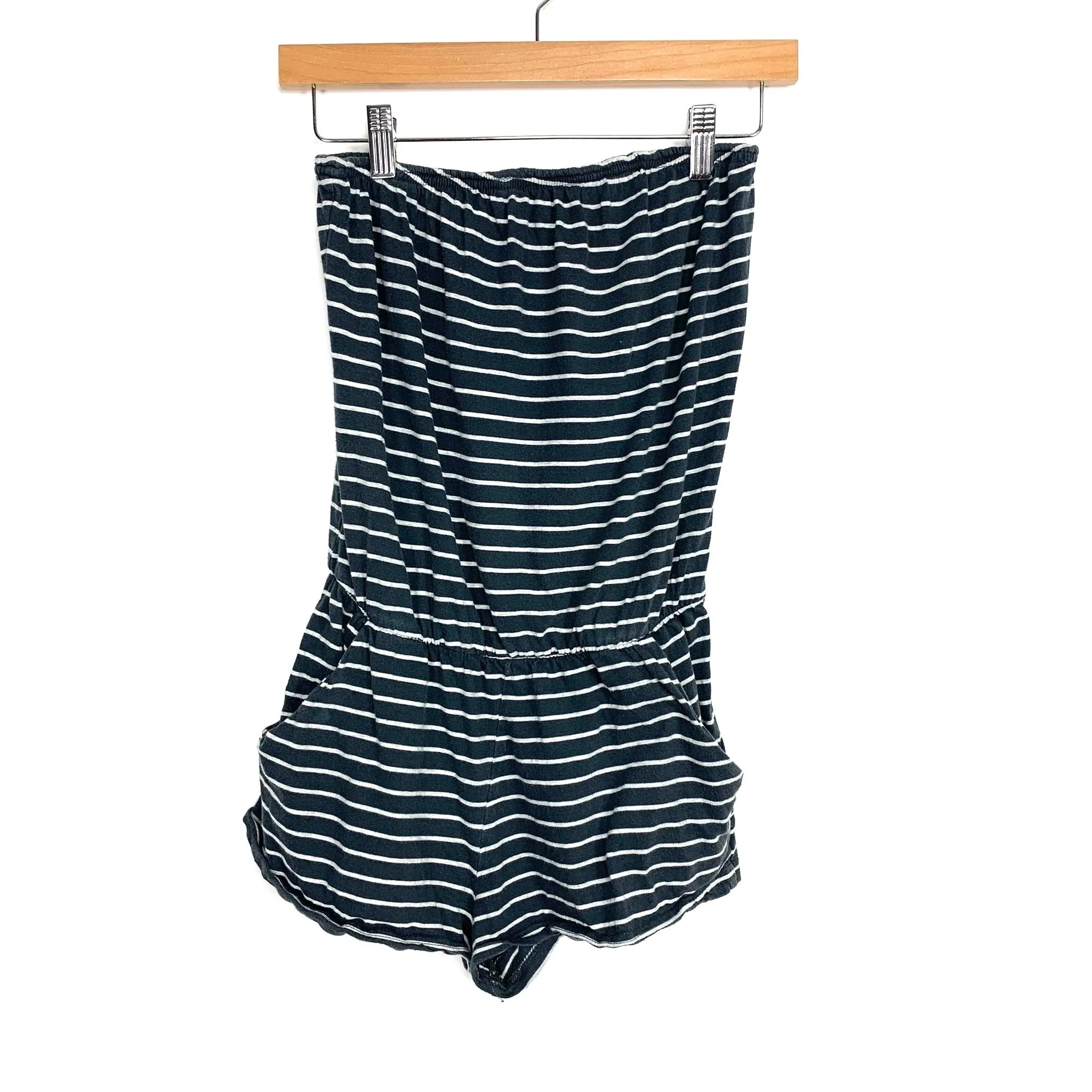 I Love H81 Strapless Striped Romper- Size S