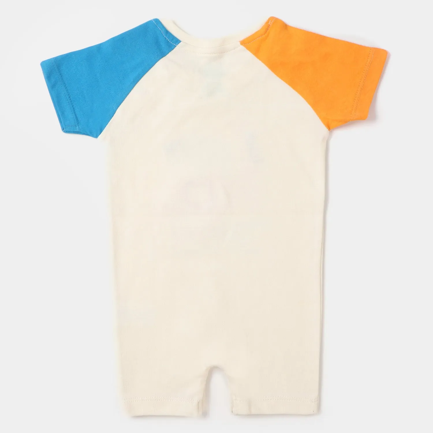 Infant Boys Knitted Romper Safari Friends - Cream