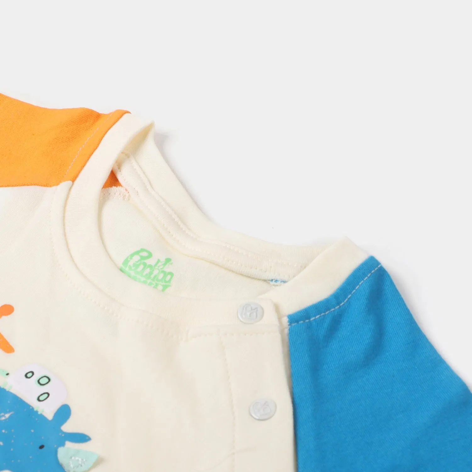 Infant Boys Knitted Romper Safari Friends - Cream