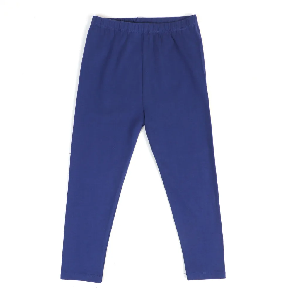 Infant Girls Plain Basic Tights - NAVY