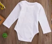 Infant New Born Baby Boys Girls Romper 'I Am Proof That God Answers Prayers' Long Sleeve Cotton Clothes