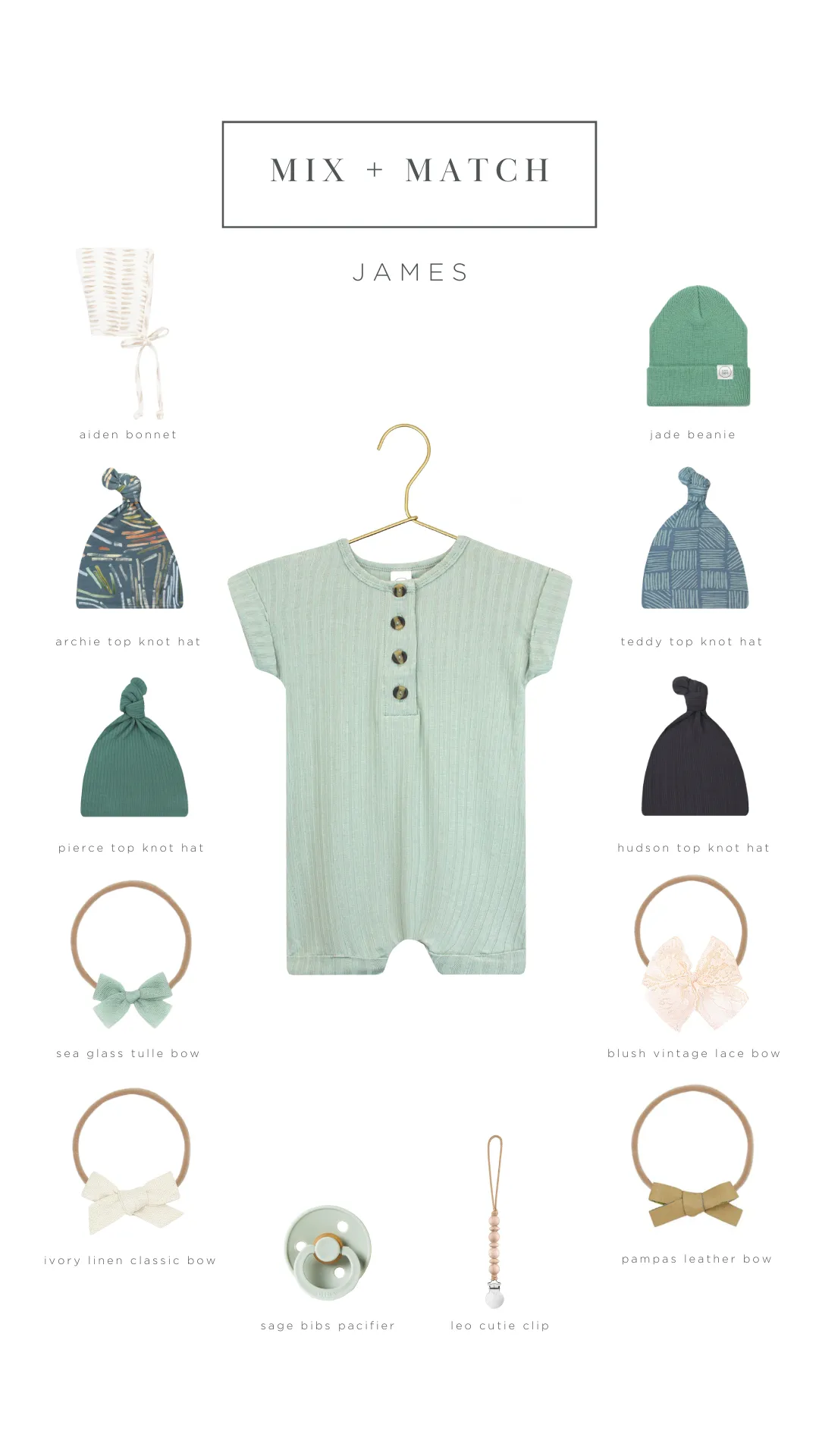 James Ribbed Romper